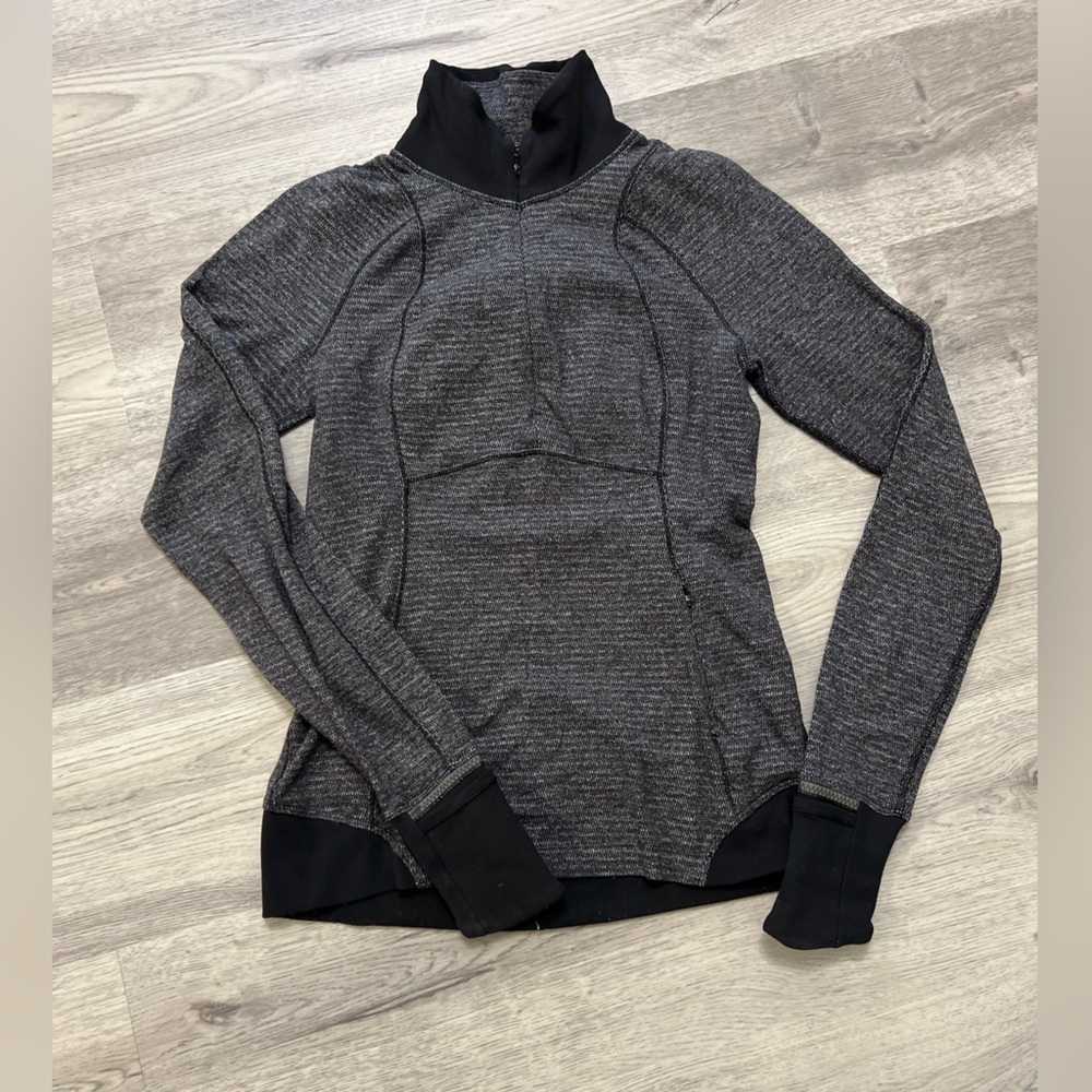 Lululemon Gray Full Zip Training Jacket Sweater size 4